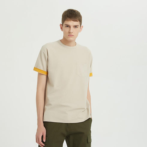 Boysnextdoor 棉麻寬版口袋T-Shirt
